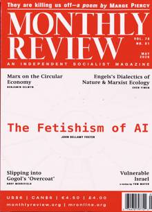 Monthly Review Magazine MAY 26 Order Online