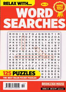 Relax with Wordsearches Magazine NO 51 Order Online