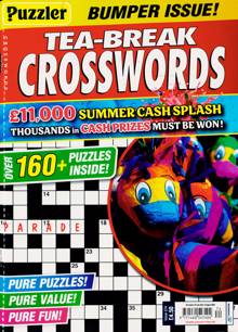 Puzzler Tea Break Crosswords Magazine Issue NO 374