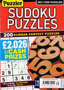 Puzzler Sudoku Puzzles Magazine Issue NO 279