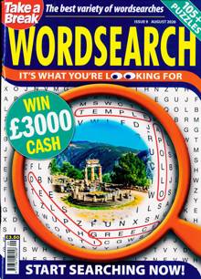 Take a Break Wordsearch Magazine Issue NO 9