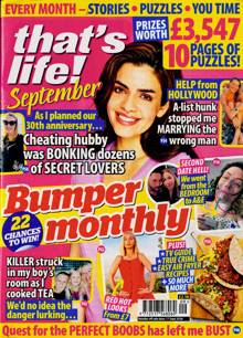 Thats Life Monthly Magazine SEP 26 Order Online