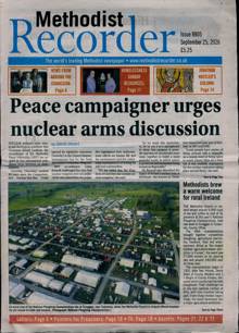 Methodist Recorder Magazine 25/09/2026 Order Online