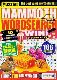 Puzz Mammoth Fam Wordsearch Magazine Issue NO 145
