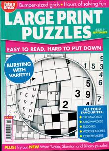 Tab Big Bett Large Print Puzz Magazine NO 9 Order Online