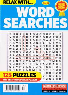 Relax with Wordsearches Magazine Issue NO 52