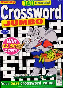 Family Crossword Jumbo Magazine Issue NO 78 