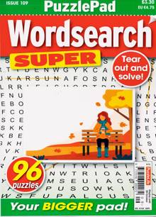 Puzzlelife Wordsearch Super Magazine Issue NO 109