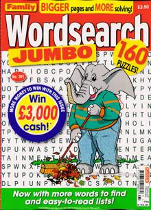 Family Wordsearch Jumbo Magazine Issue NO 391