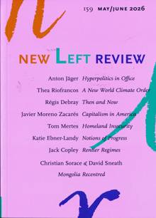 New Left Review Magazine NO159 Order Online