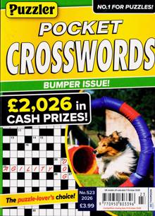 Puzzler Pocket Crosswords Magazine NO 523 Order Online