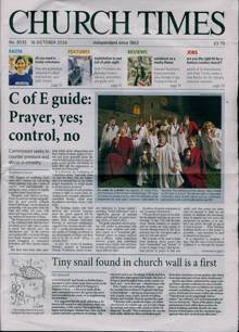Church Times Magazine 16/10/2026 Order Online