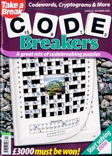 Take a Break Codebreakers Magazine Issue NO 10 