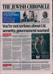 Jewish Chronicle Magazine 01/10/2026 Order Online