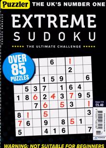 Extreme Sudoku Magazine Issue NO 114 
