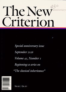 THE NEW CRITERION Magazine Issue SEP 26 