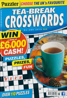 Puzzler Tea Break Crosswords Magazine Subscription | Buy at Newsstand