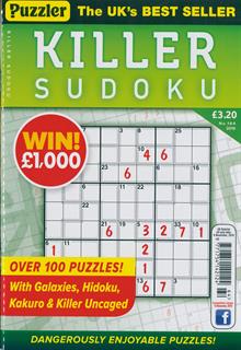 puzzler killer sudoku magazine subscription buy at