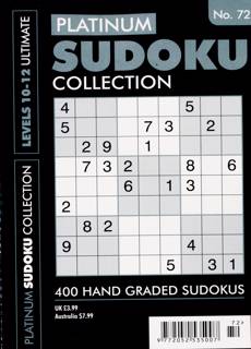 Sudoku Platinum Collection Magazine Issue NO 72