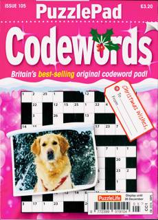 Puzzlelife Ppad Codewords Magazine Issue NO 105