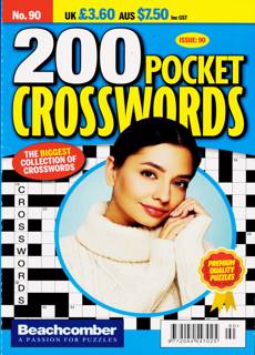 200 Pocket Crosswords Magazine Issue NO 90