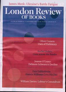 London Review Of Books Magazine Issue VOL46/22