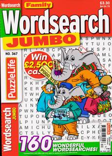 Family Wordsearch Jumbo Magazine Issue NO 367