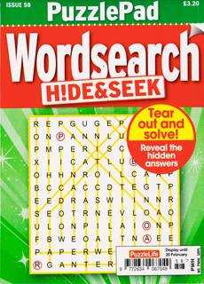 Puzzlelife Ppad Wordsearch H&S Magazine Issue NO 58