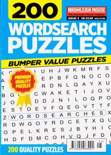 200 Wordsearch Puzzles Magazine Issue NO 5