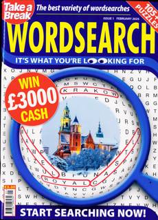 Take A Break Wordsearch Magazine Issue NO 1