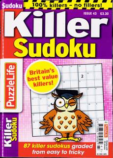 Puzzlelife Killer Sudoku Magazine Issue NO 43