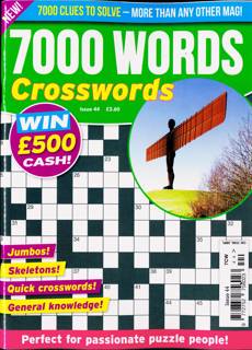 7000 Word Crosswords Magazine Issue NO 44