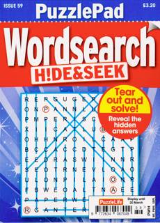 Puzzlelife Ppad Wordsearch H&S Magazine Issue NO 59
