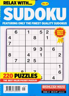 Relax With Sudoku Magazine Issue NO 41