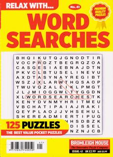 Relax With Wordsearches Magazine Issue NO 41