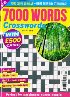7000 Word Crosswords Magazine Issue NO 45