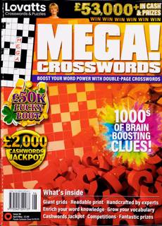 Lovatts Mega Crosswords Magazine Issue NO 96