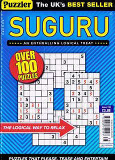 Puzzler Suguru Magazine Issue NO 138