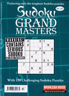 Sudoku Grandmaster Magazine Issue NO 227