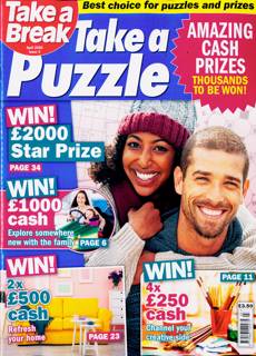 Take A Break Take A Puzzle Magazine Issue NO 3