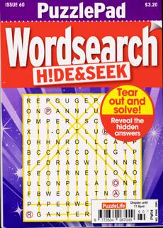Puzzlelife Ppad Wordsearch H&S Magazine Issue NO 60
