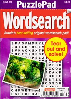 Puzzlelife Ppad Wordsearch Magazine Issue NO 113