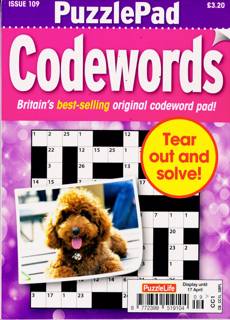 Puzzlelife Ppad Codewords Magazine Issue NO 109