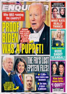 National Enquirer Magazine Issue 31/03/2025