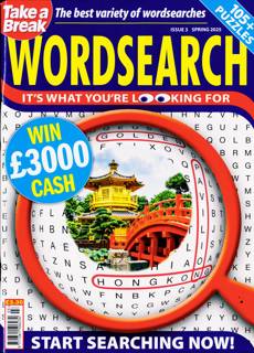 Take A Break Wordsearch Magazine Issue NO 3