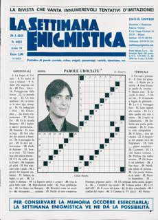 La Settimana Enigmistica Magazine Issue NO 4852