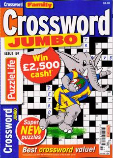 Family Crossword Jumbo Magazine Issue NO 59