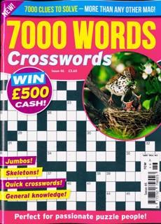 7000 Word Crosswords Magazine Issue NO 46