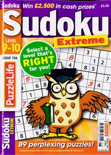 Puzzlelife Sudoku L9&10 Magazine Issue NO 106
