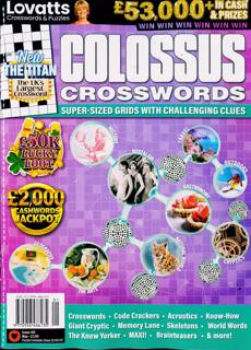 Lovatts Colossus Crossword Magazine Issue NO 401